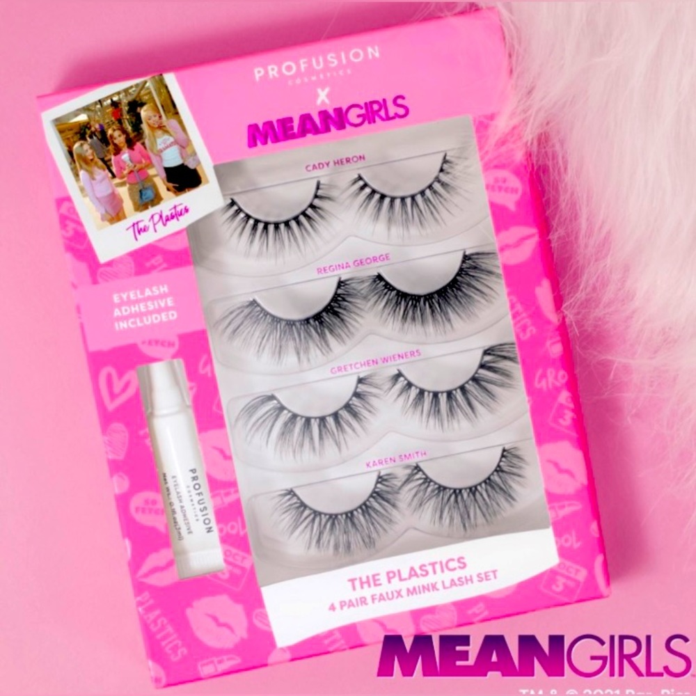 MEAN GIRLS 💅🏼”The Plastics” 💅🏼NIB - 4 Pair Faux Mink Lashes LIMITED EDITION